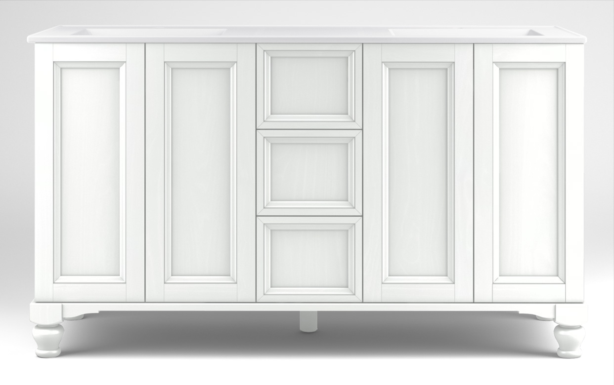 Vanity casegood 3D model — finish 02